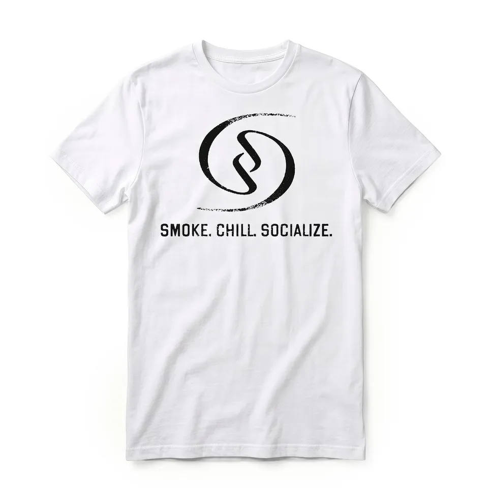 social-smoke-smoke-chill-socialize-t-shirt-wei image 1