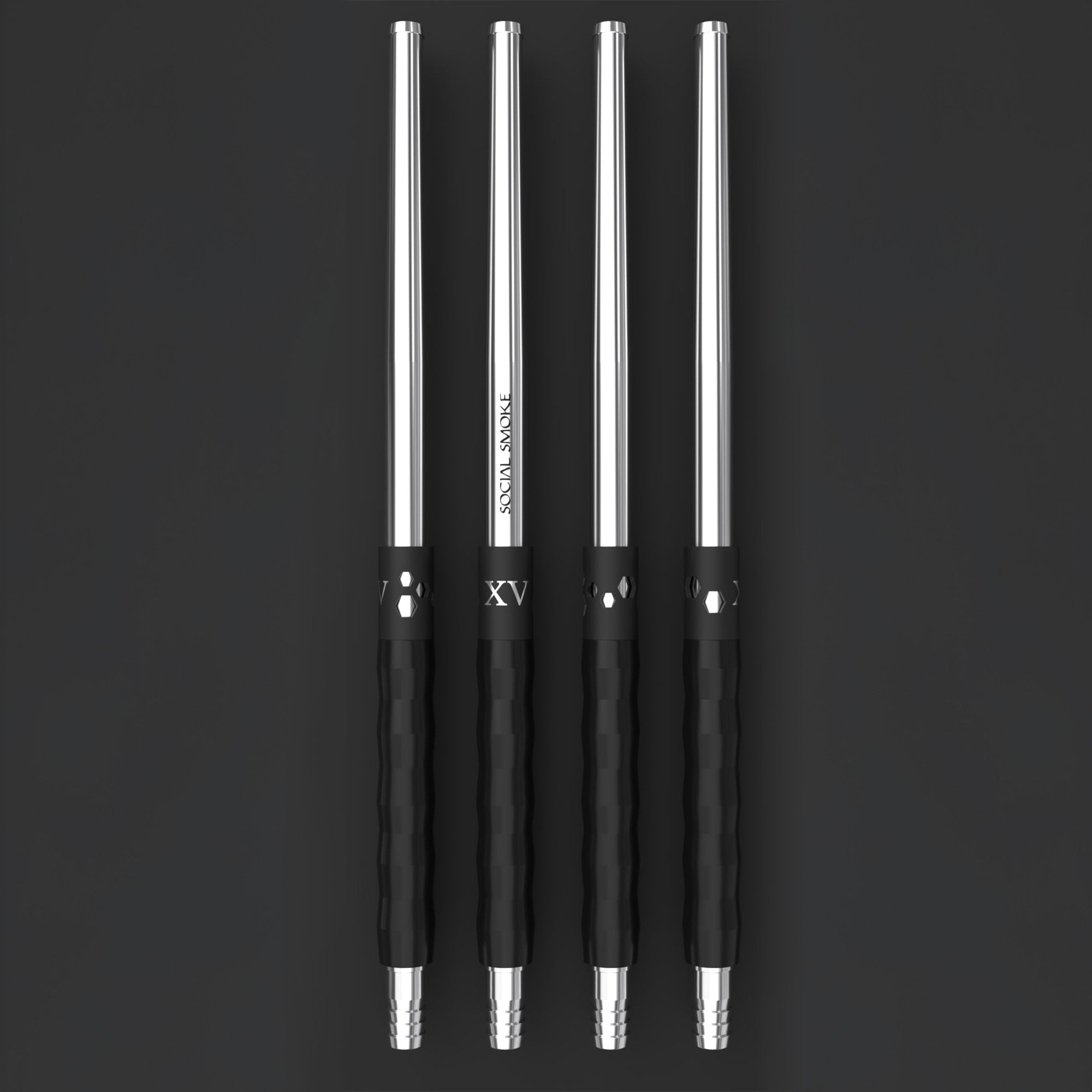 social-smoke-xv-hose-handle-schlauchgriff-edelstahl image 1