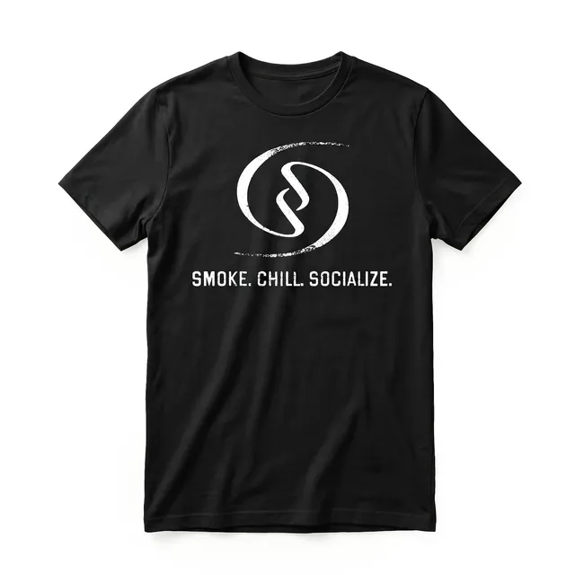 social-smoke-smoke-chill-socialize-t-shirt-schwarz image 1