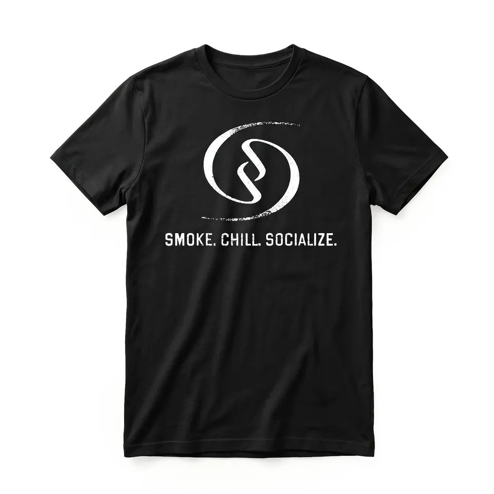 social-smoke-smoke-chill-socialize-t-shirt-schwarz image 1