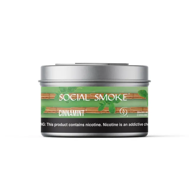 social-smoke-cinnamint-shisha-tabak-hei-er-zimt-mit-k-hler-minze image 1